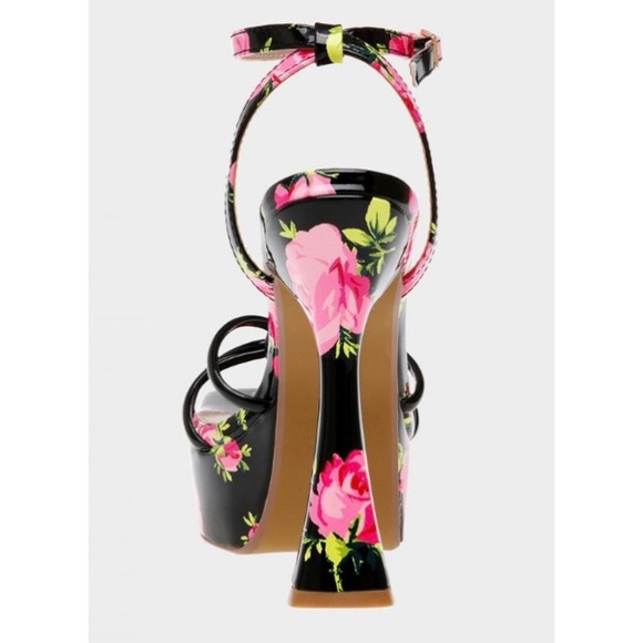 Betsey Johnson Women\'s Platform Heel Sandals | TIKY MULTI BLACK NWT main image 4